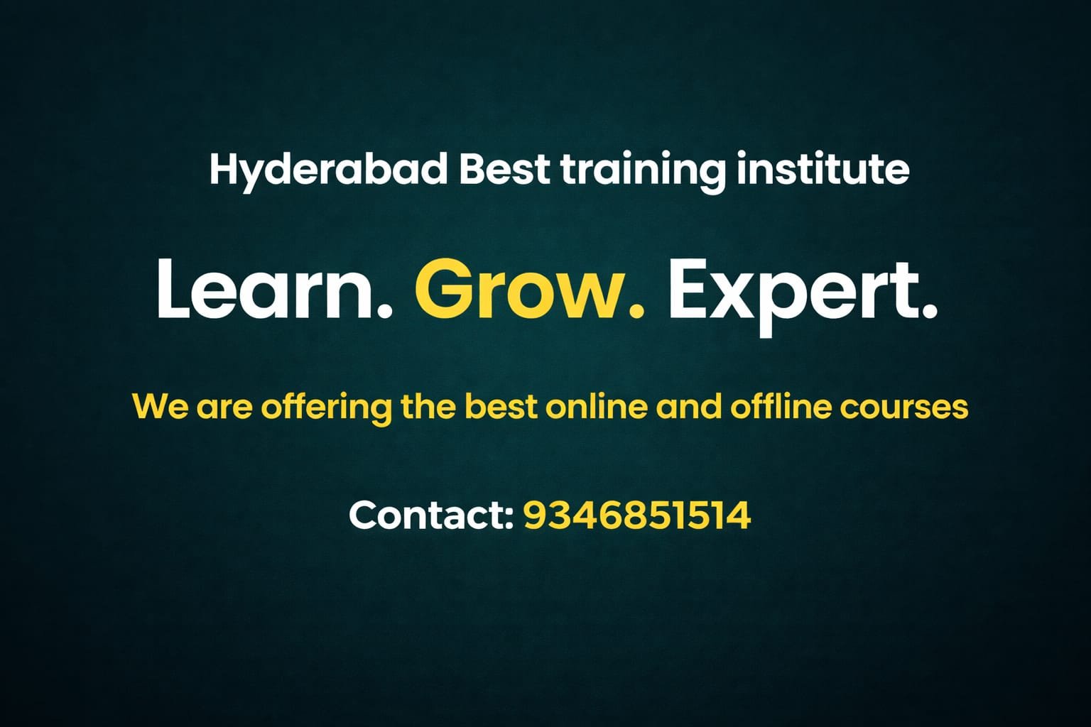 Best training institute hyderabad